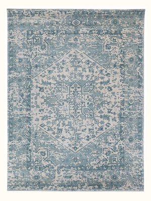 Viskose Teppich - 300 x 230 cm - türkis