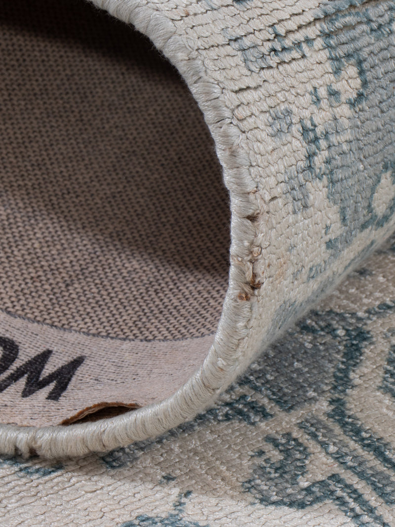 Läufer Viskose - 240 x 80 cm - türkis