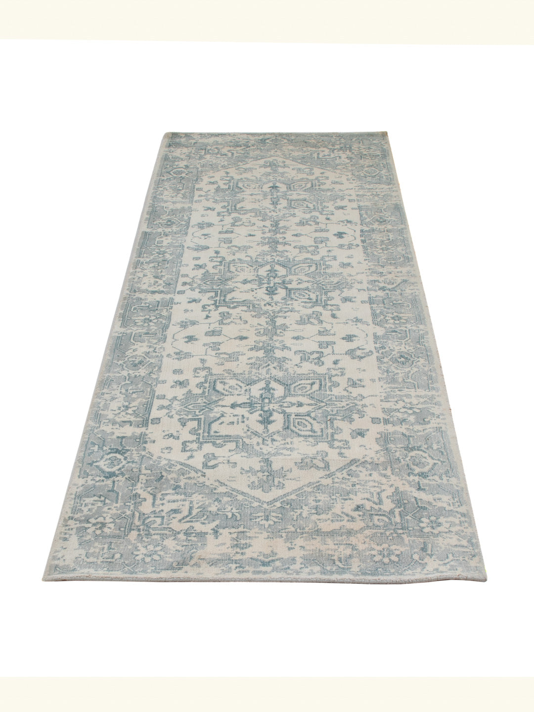 Läufer Viskose - 240 x 80 cm - türkis