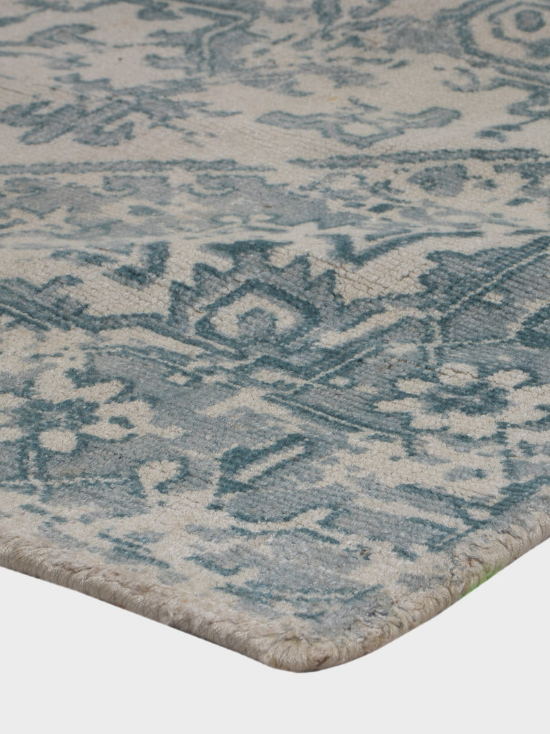 Läufer Viskose - 240 x 80 cm - türkis