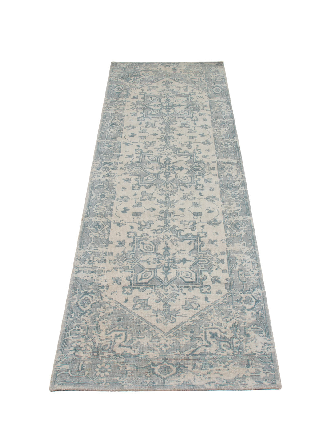 Läufer Viskose - 240 x 80 cm - türkis