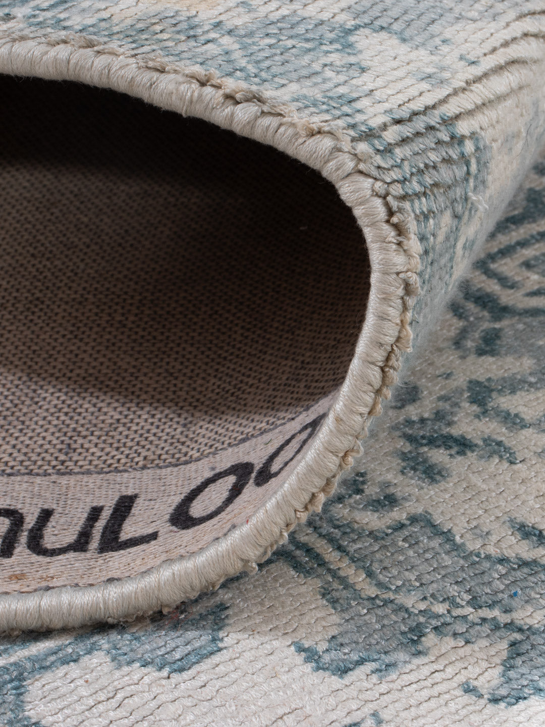 Läufer Viskose - 240 x 80 cm - türkis