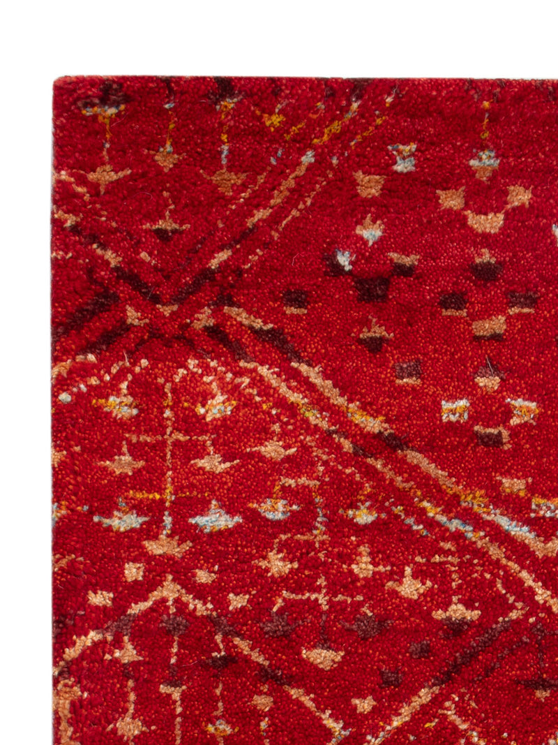 Gabbeh Teppich - Indus - 90 x 60 cm - rot