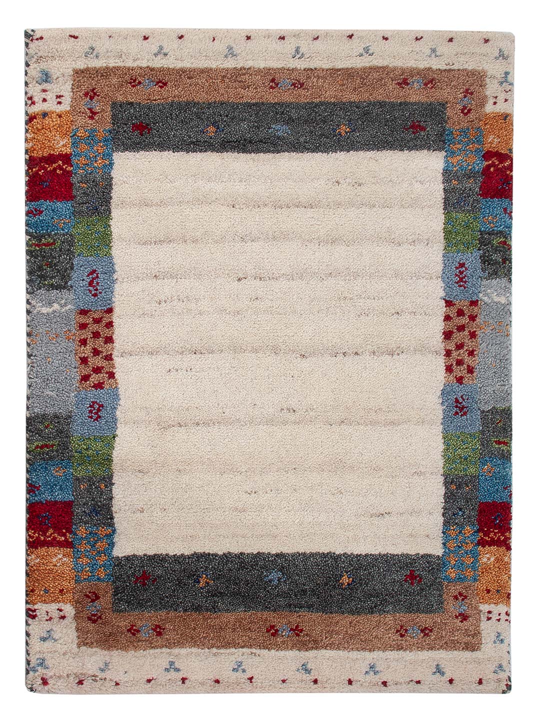 Gabbeh Teppich - Indus - 90 x 60 cm - mehrfarbig