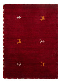 Gabbeh Teppich - Loribaft Softy - 90 x 60 cm - rot