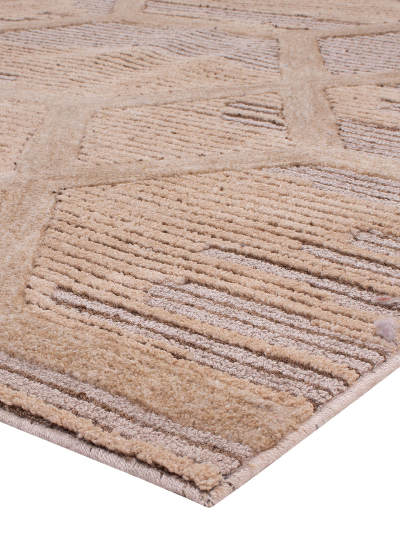 Designer Teppich - 290 x 230 cm - hellbeige