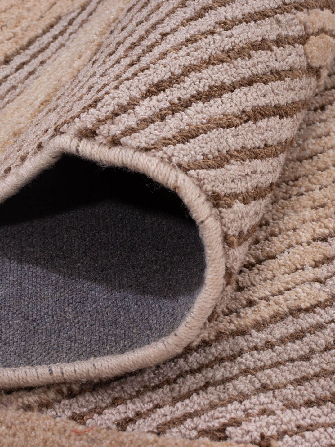 Designer Teppich - 290 x 230 cm - hellbeige