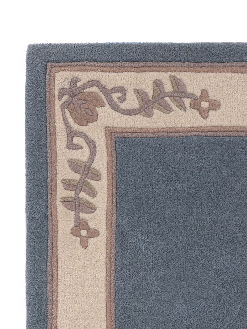 Wollteppich - 150 x 80 cm - petrolblau