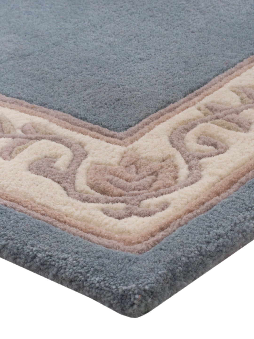 Wollteppich - 150 x 80 cm - petrolblau