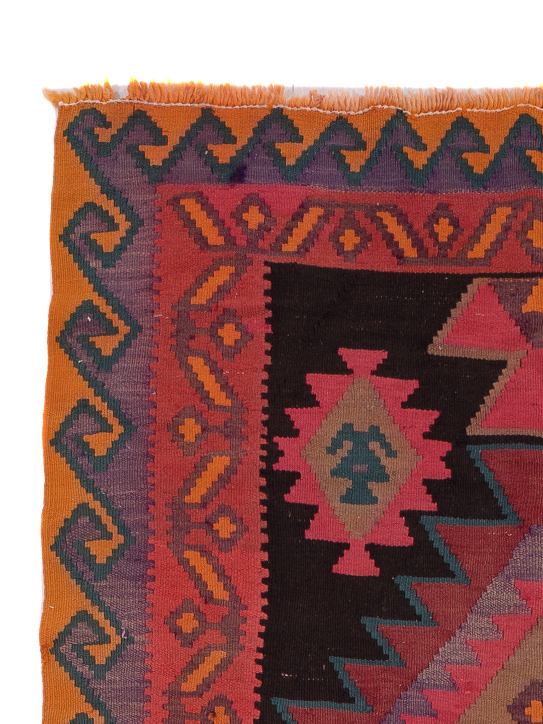 Tappeto Kelim - Vecchio - 360 x 150 cm - caramello