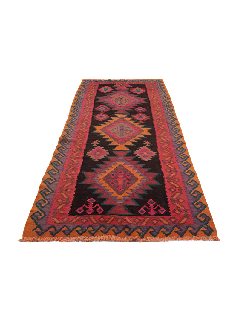 Tappeto Kelim - Vecchio - 360 x 150 cm - caramello