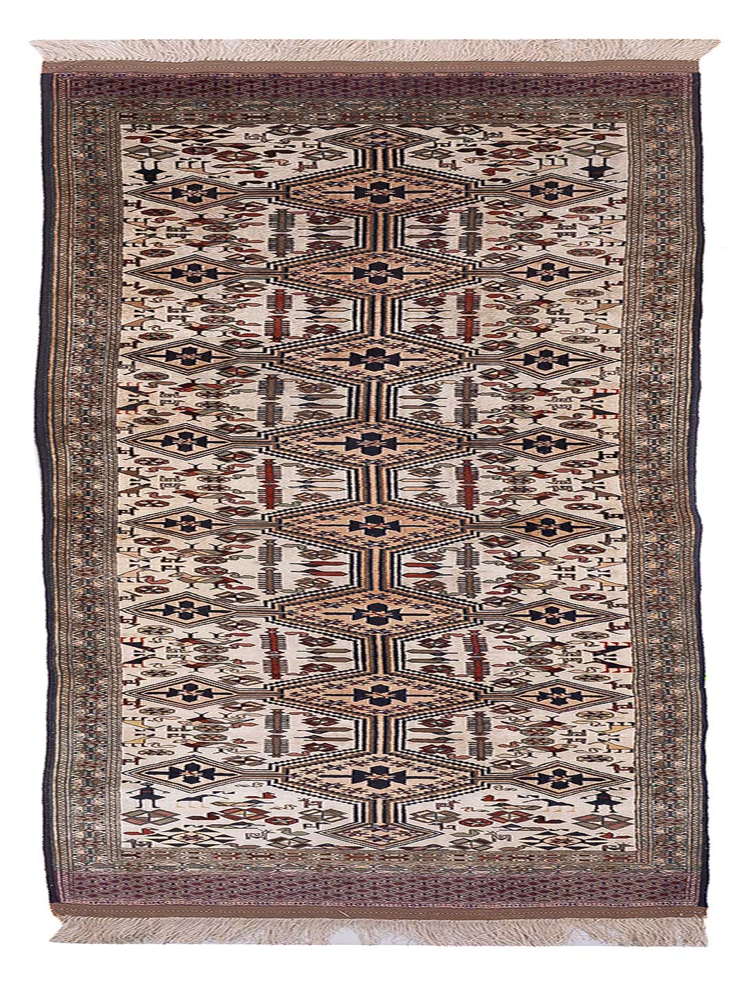 Kelim Teppich - Oriental - 304 x 90 cm - beige