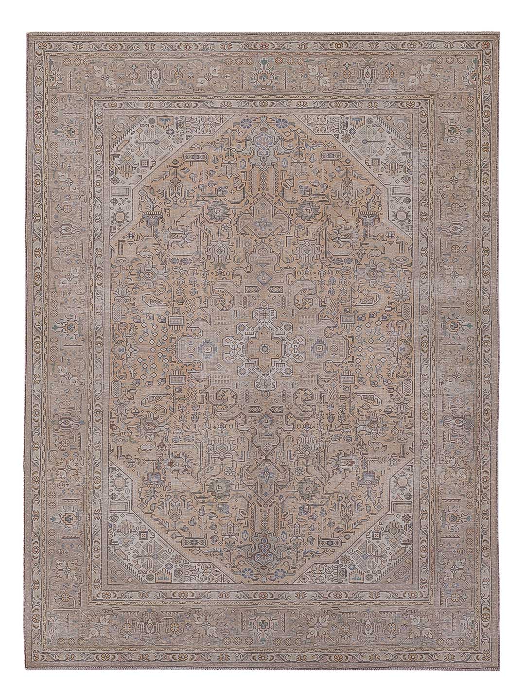 Vintage Teppich - 305 x 199 cm - taupe