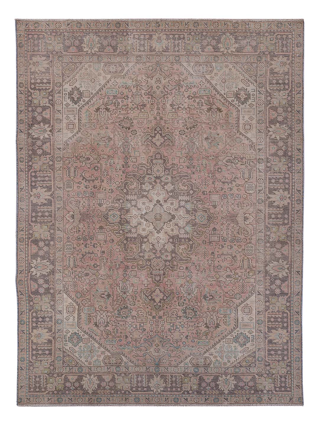 Vintage Teppich - 278 x 194 cm - taupe