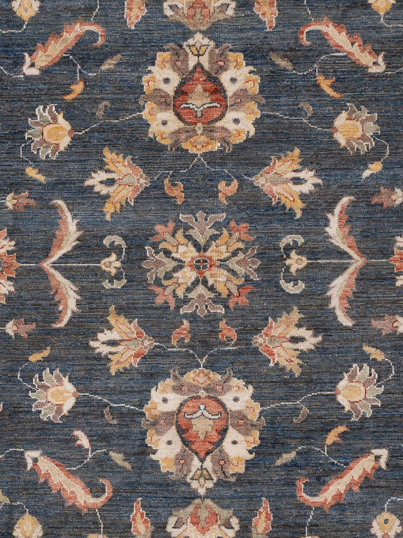 Ziegler Teppich - 293 x 254 cm - dunkelblau