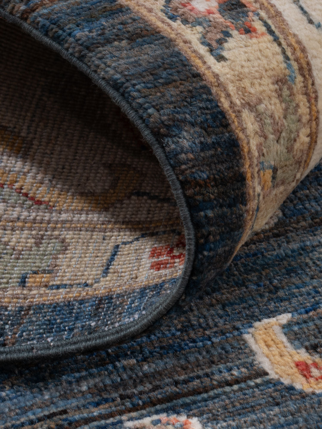 Ziegler Teppich - 293 x 254 cm - dunkelblau