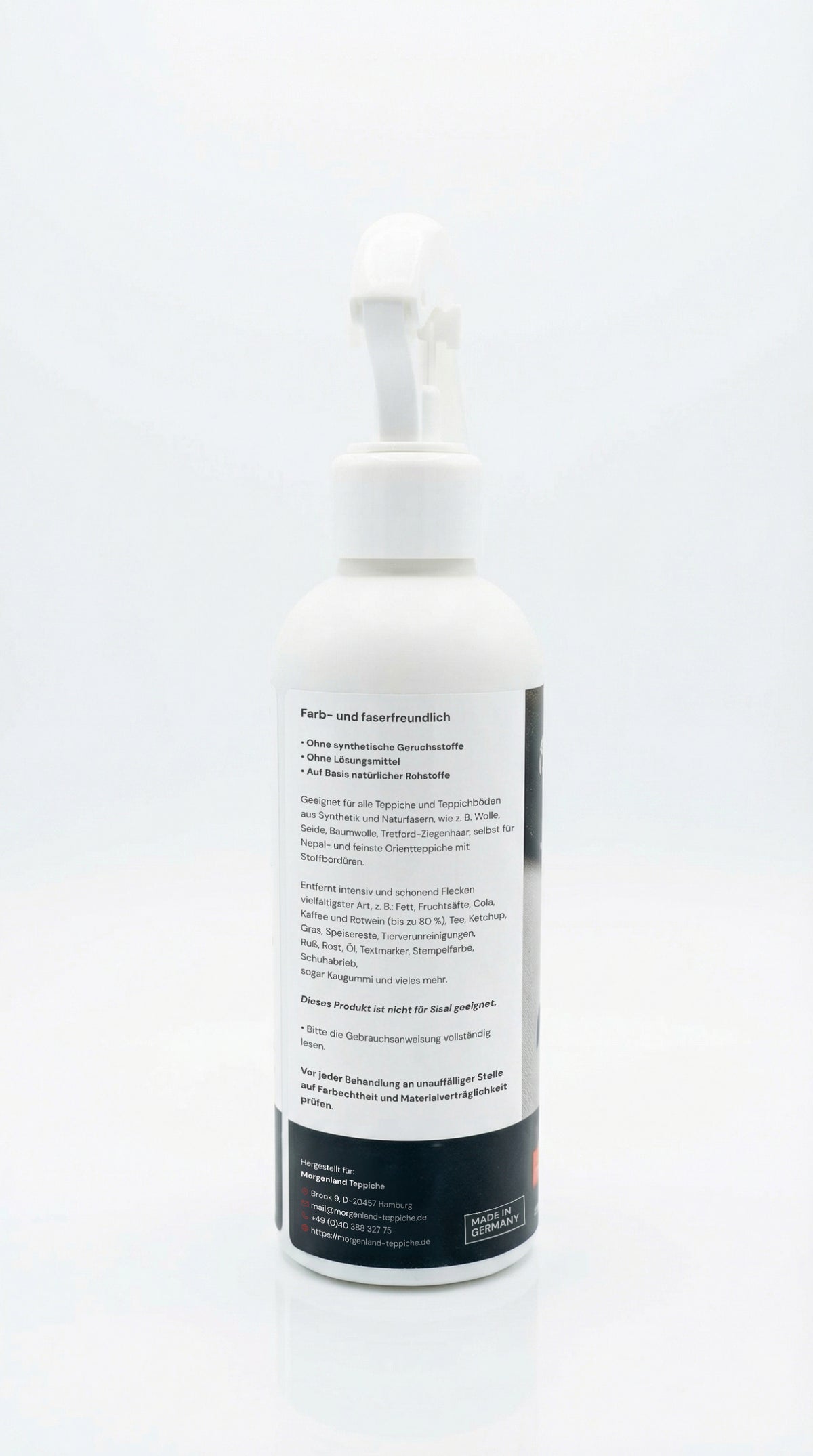 Spray detergente - 250 ml per tutti i tipi di tappeto