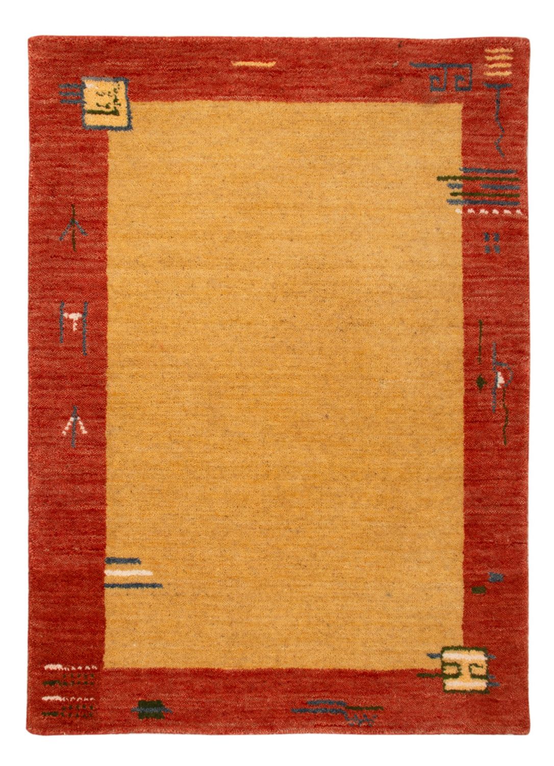 Tappeto Gabbeh - Softy - 90 x 60 cm - giallo