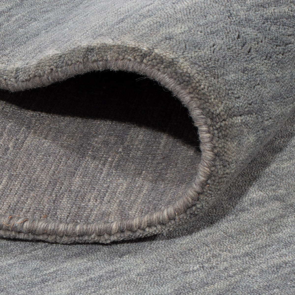 Tappeto Gabbeh - Loribaft Indus quadrato  - 250 x 250 cm - grigio chiaro