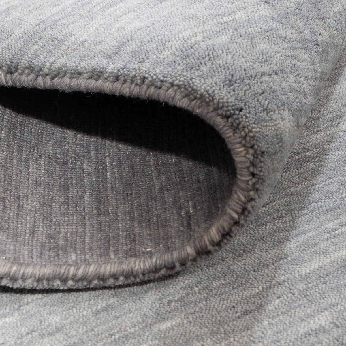 Tappeto Gabbeh - Loribaft Indus quadrato  - 200 x 200 cm - grigio chiaro