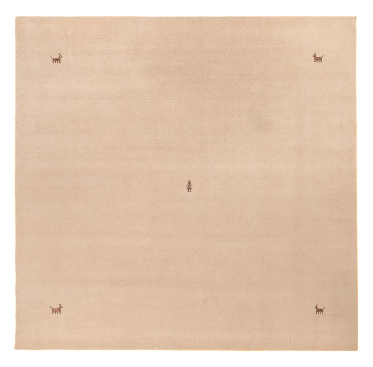 Tappeto Gabbeh - Softy quadrato  - 250 x 250 cm - beige