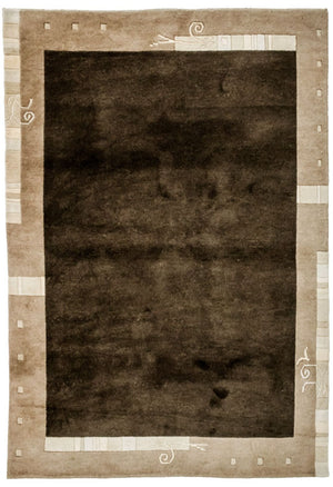 Tappeto Nepal - 197 x 143 cm - marrone