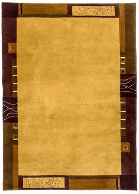 Tappeto Nepal - 193 x 143 cm - oro