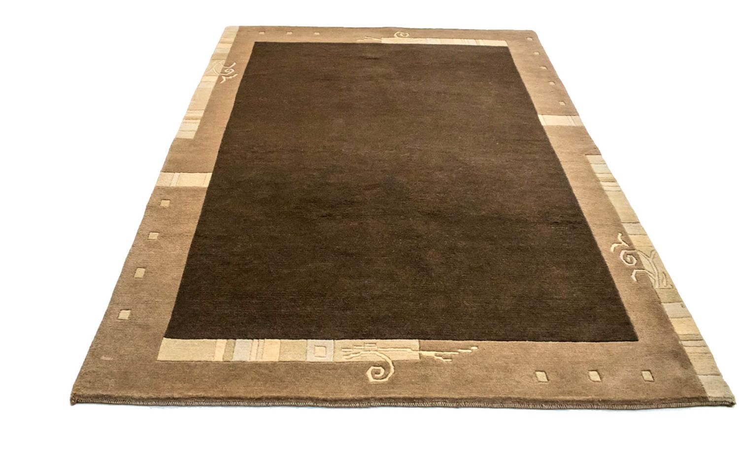 Tappeto Nepal - 201 x 141 cm - marrone