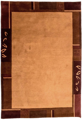 Tappeto Nepal - 201 x 146 cm - arancione