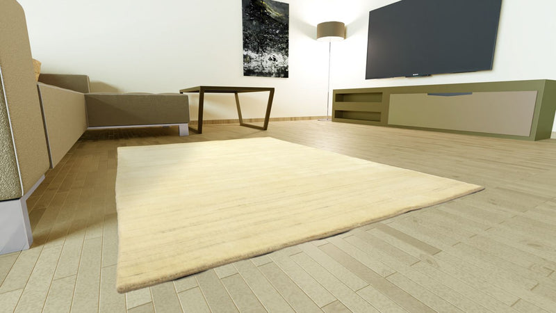 Tappeto Gabbeh - Indus - 160 x 90 cm - bianco naturale