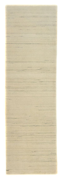 Tappeto corsia Tappeto Gabbeh - Indus - 200 x 80 cm - bianco naturale