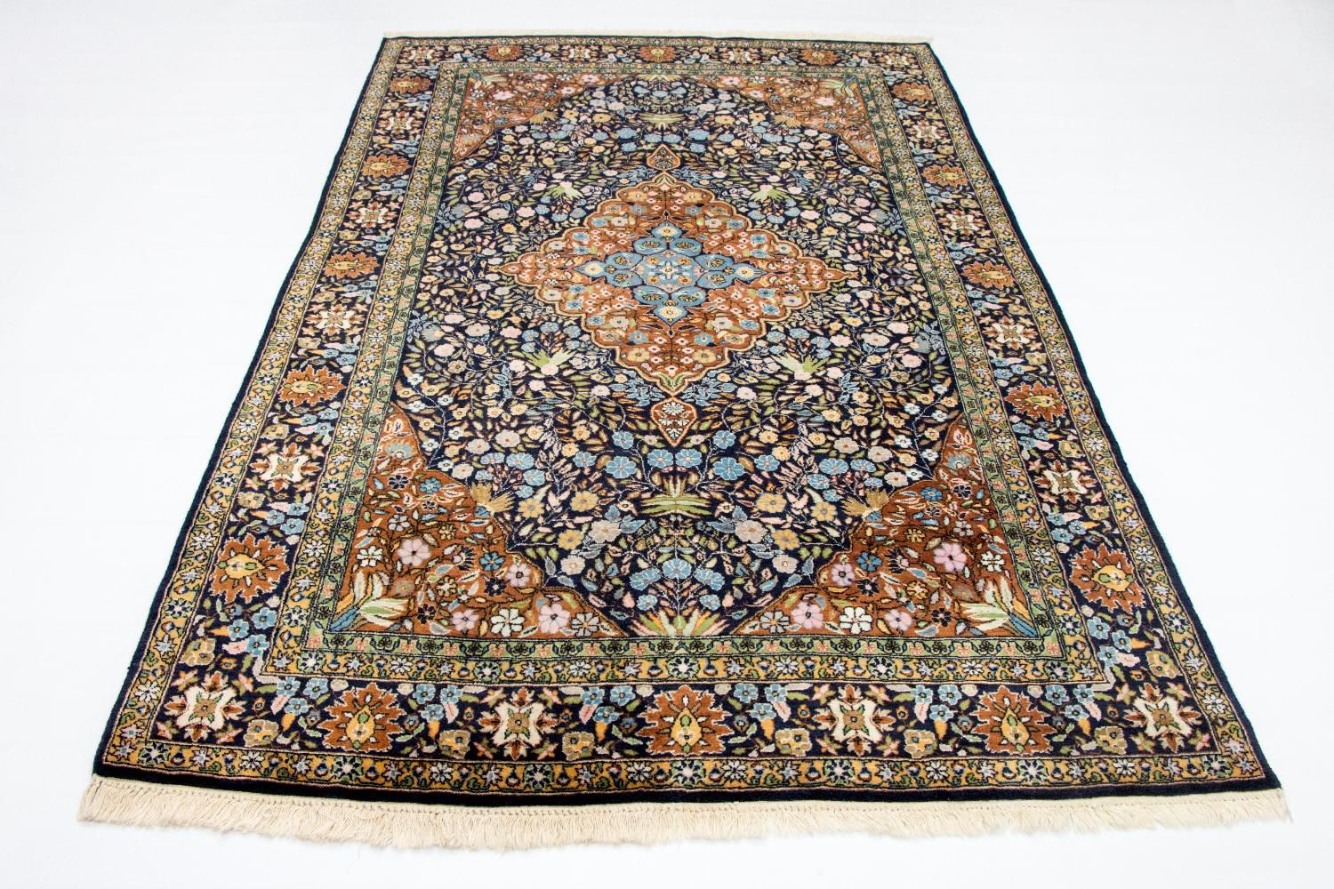 Tappeto orientale - 226 x 140 cm - blu