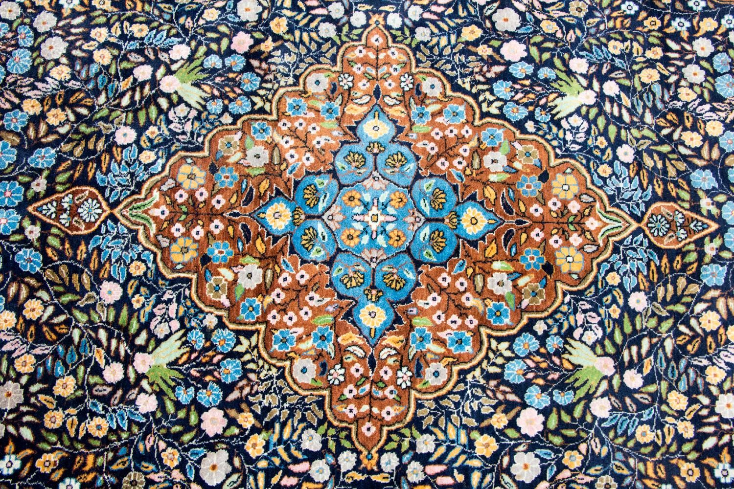 Tappeto orientale - 226 x 140 cm - blu