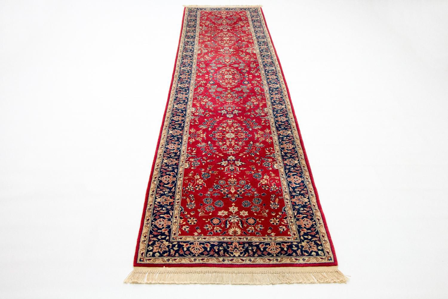 Tappeto corsia Tappeto Persero - Tabriz - 336 x 78 cm - rosso