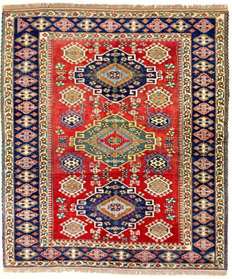 Tappeto Ziegler - Kazak quadrato  - 217 x 193 cm - rosso
