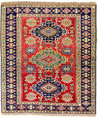 Tappeto Ziegler - Kazak quadrato  - 217 x 193 cm - rosso
