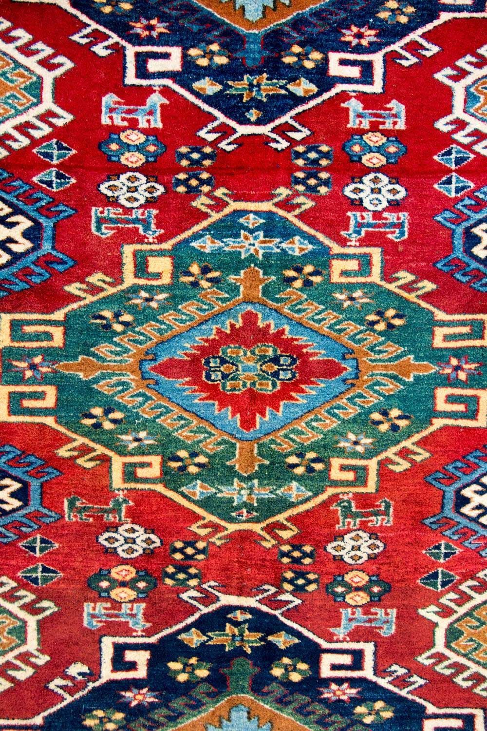 Tappeto Ziegler - Kazak quadrato  - 217 x 193 cm - rosso