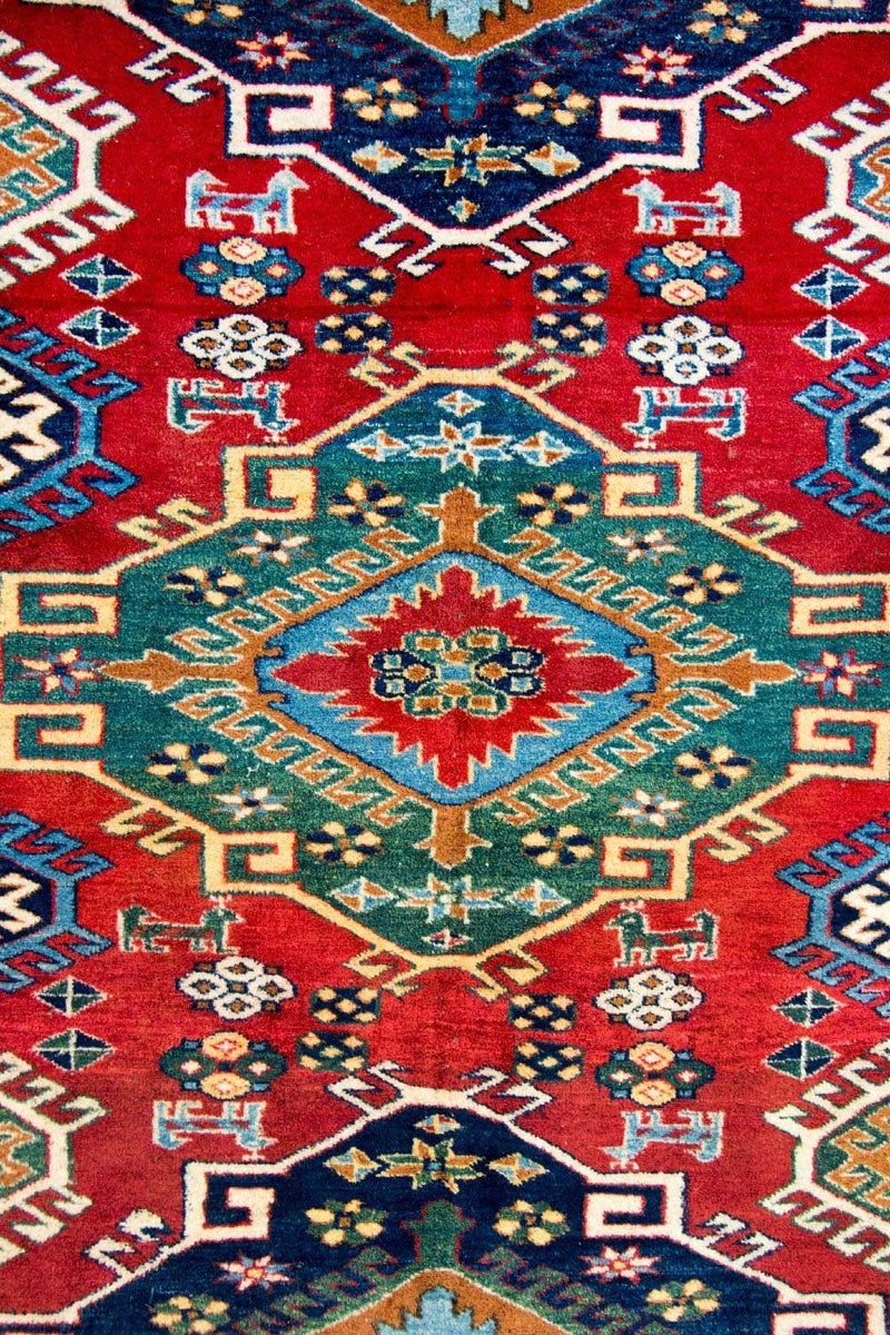 Tappeto Ziegler - Kazak quadrato  - 217 x 193 cm - rosso