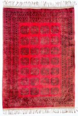 Tappeto afgano - Bukhara - 292 x 203 cm - rosso