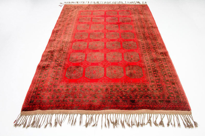 Tappeto afgano - Bukhara - 292 x 203 cm - rosso
