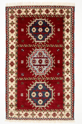 Tappeto orientale - 154 x 93 cm - rosso