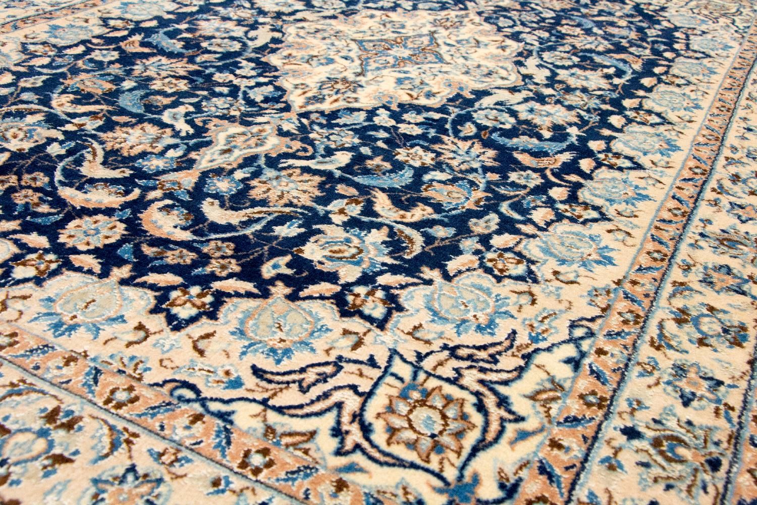Tappeto Persero - Nain - Reale - 180 x 116 cm - blu scuro