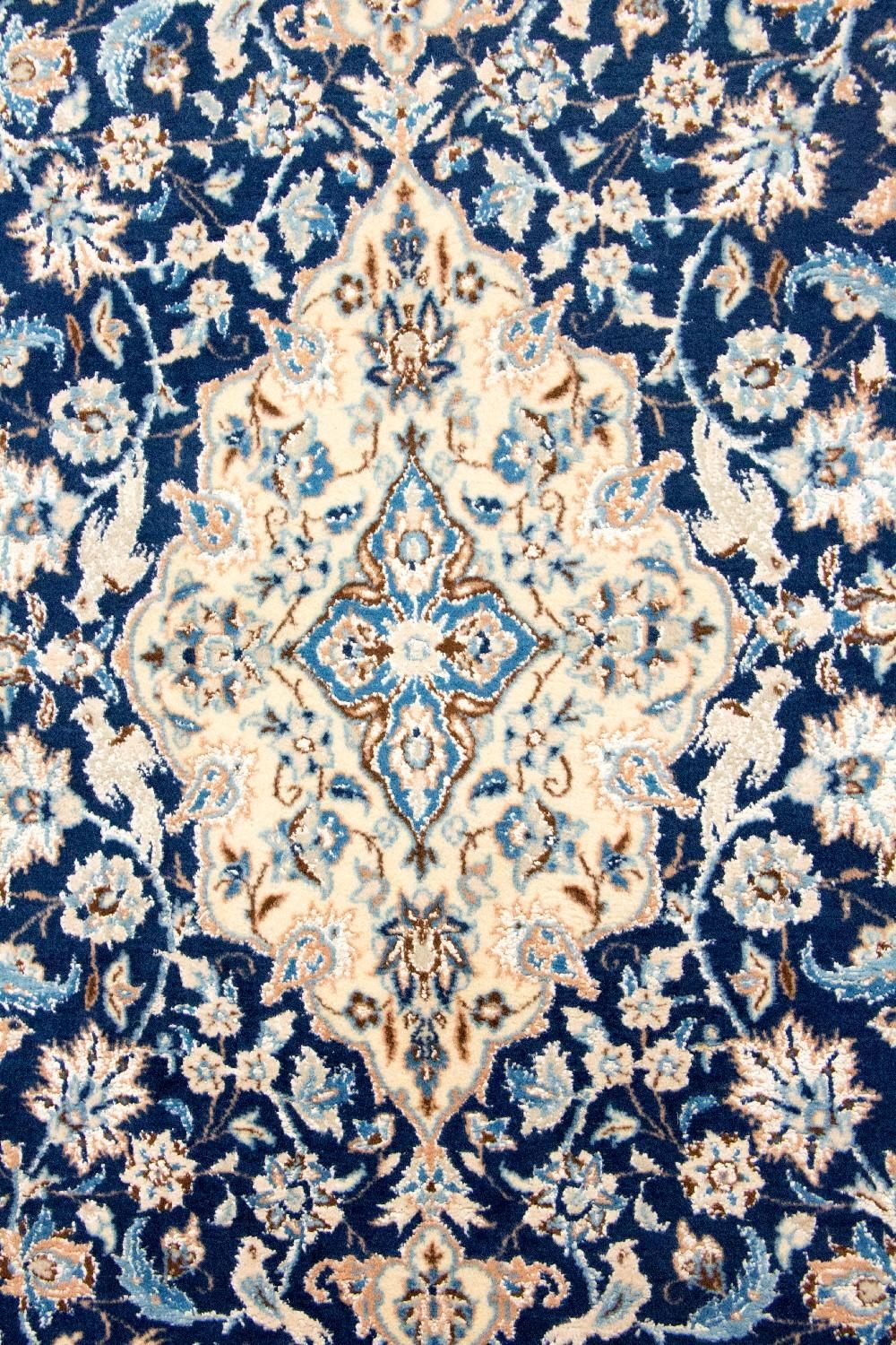 Tappeto Persero - Nain - Reale - 180 x 116 cm - blu scuro