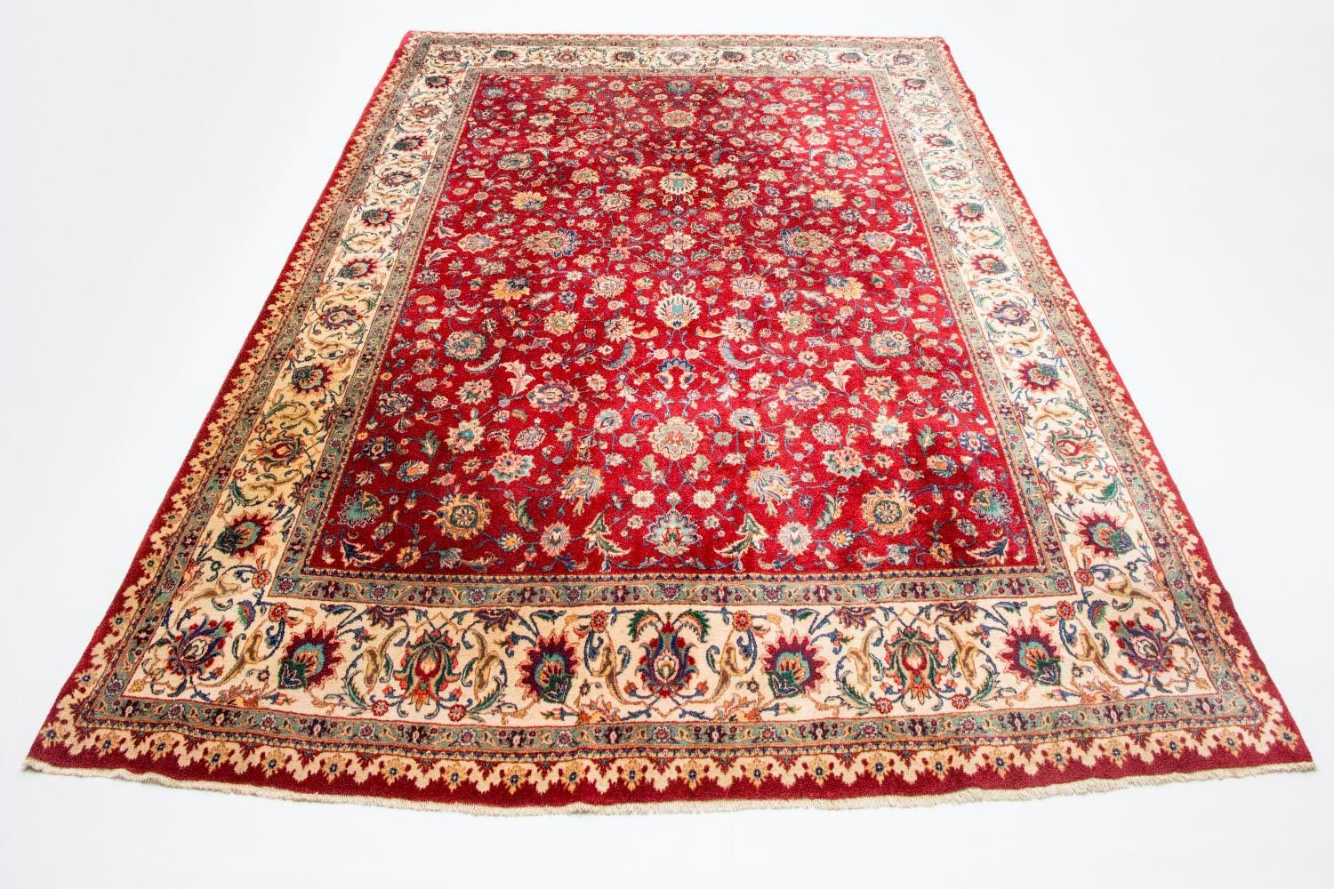 Tappeto Persero - Tabriz - 410 x 212 cm - rosso