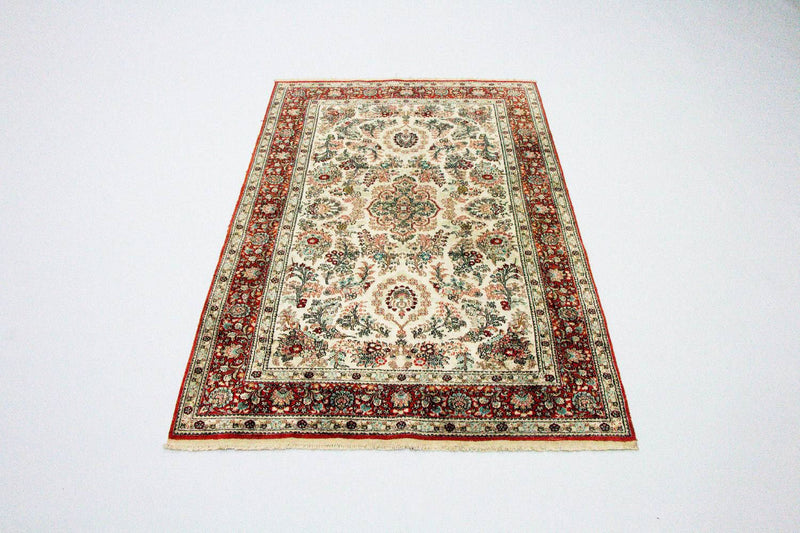 Tappeto di seta - seta cinese - 149 x 96 cm - beige