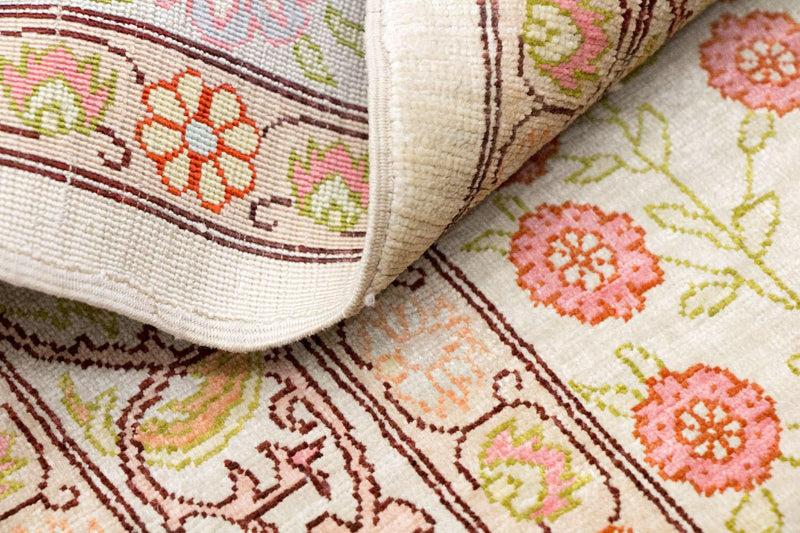 Tappeto di seta - Seta Hereke - Premio - 100 x 64 cm - beige