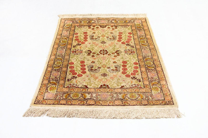Tappeto di seta - Seta Hereke - Premio - 100 x 64 cm - beige