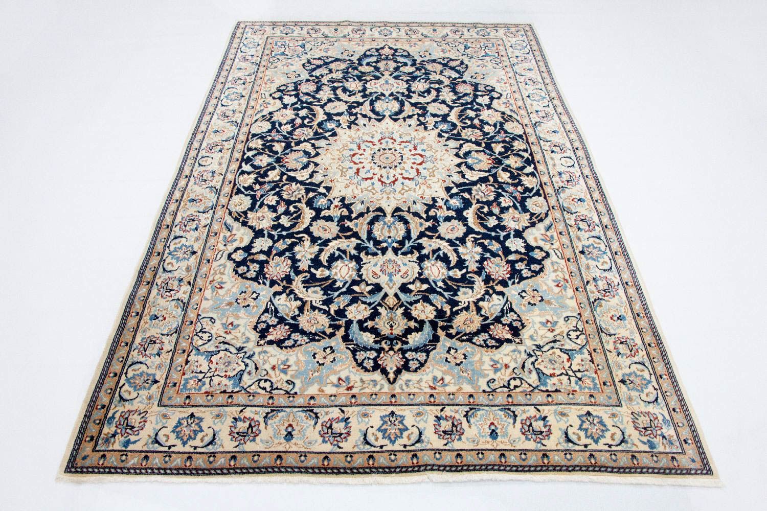 Tappeto Persero - Nain - Reale - 236 x 147 cm - blu scuro