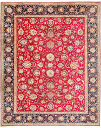 Tappeto Persero - Tabriz - 381 x 305 cm - rosso