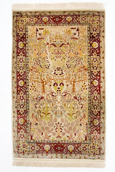 Hereke seta Tappeto 92x150cm - Tappeto orientale